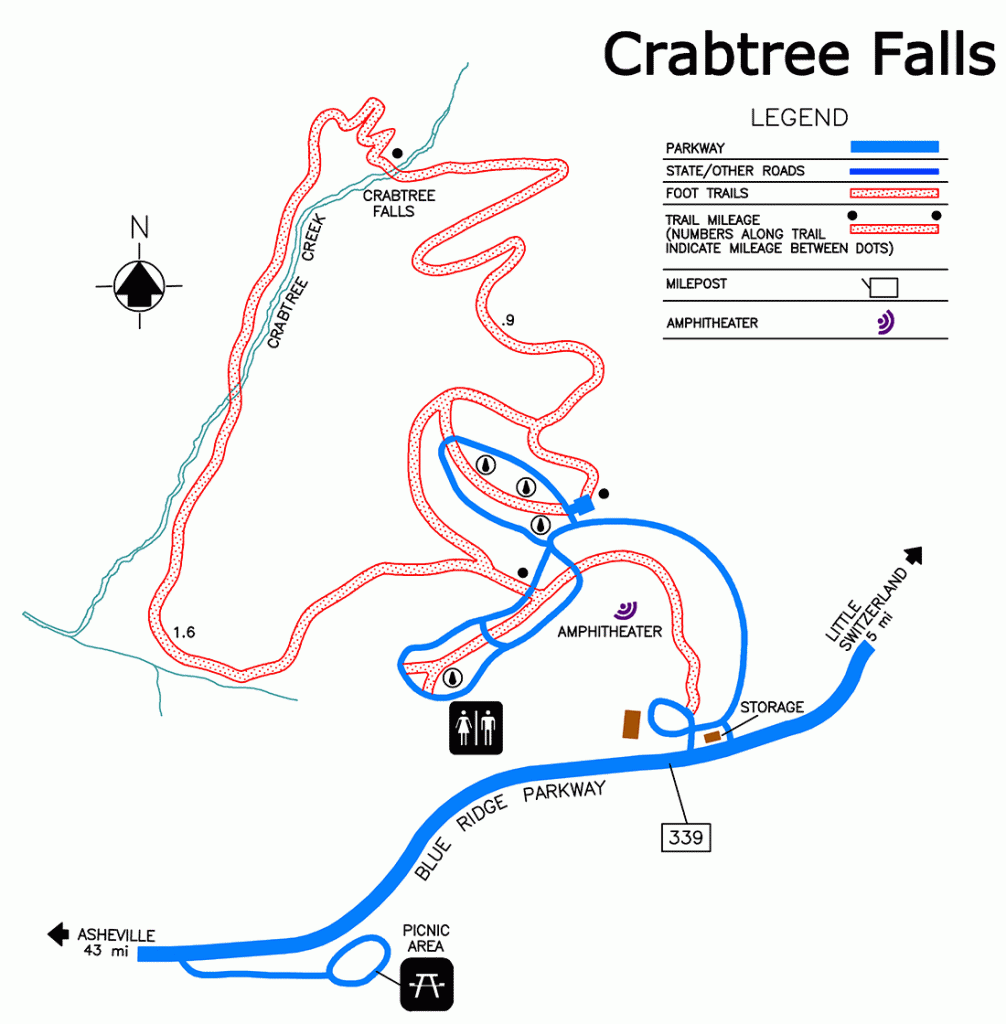 Crabtree Falls Map